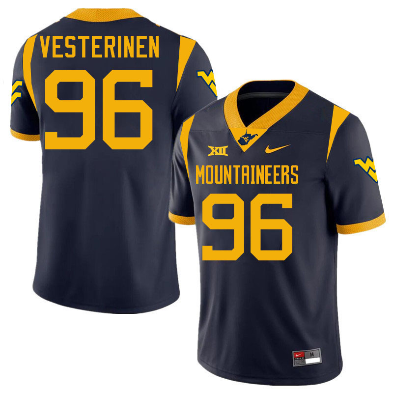 Edward Vesterinen WVU Jersey,West Virginia Mountaineers #96 Edward Vesterinen Jersey Youth College-N